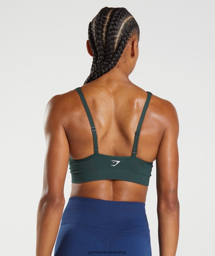 ch Gymshark femmes soutien-gorge de sport sans coutures 2.0 v vital marne verte des bois 02FP6T205 vêtements