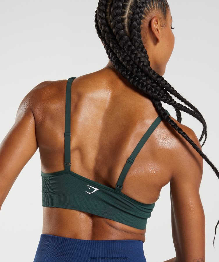ch Gymshark femmes soutien-gorge de sport sans coutures 2.0 v vital marne verte des bois 02FP6T205 vêtements