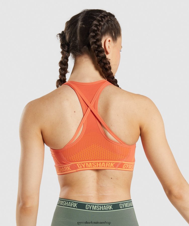 ch Gymshark femmes soutien-gorge de sport sans coutures apex orange papaye/orange abricot 02FP6T219 vêtements