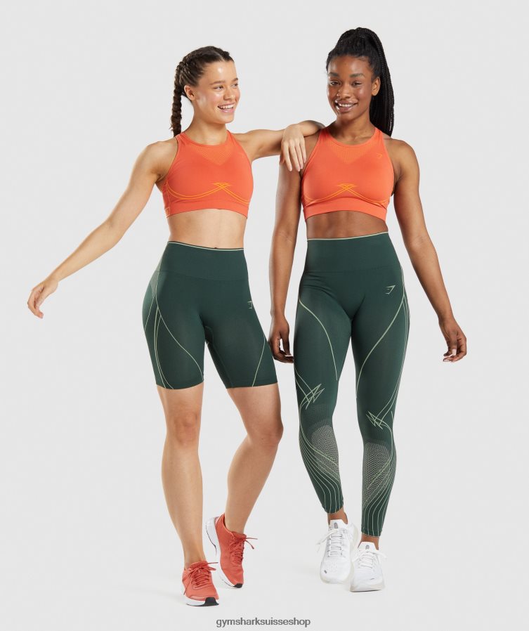 ch Gymshark femmes soutien-gorge de sport sans coutures apex orange papaye/orange abricot 02FP6T219 vêtements