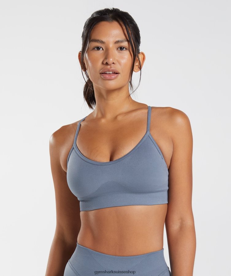 ch Gymshark femmes soutien-gorge de sport sans coutures bleu du soir 02FP6T223 vêtements