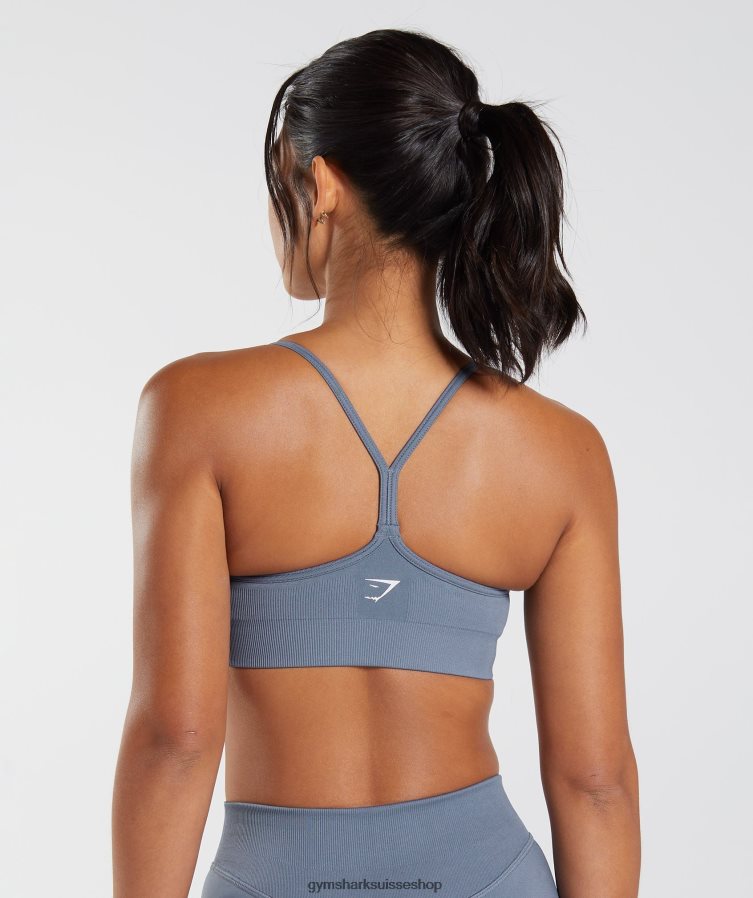 ch Gymshark femmes soutien-gorge de sport sans coutures bleu du soir 02FP6T223 vêtements
