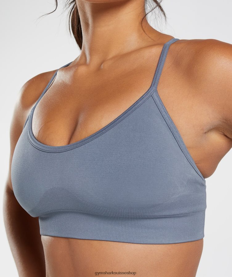 ch Gymshark femmes soutien-gorge de sport sans coutures bleu du soir 02FP6T223 vêtements