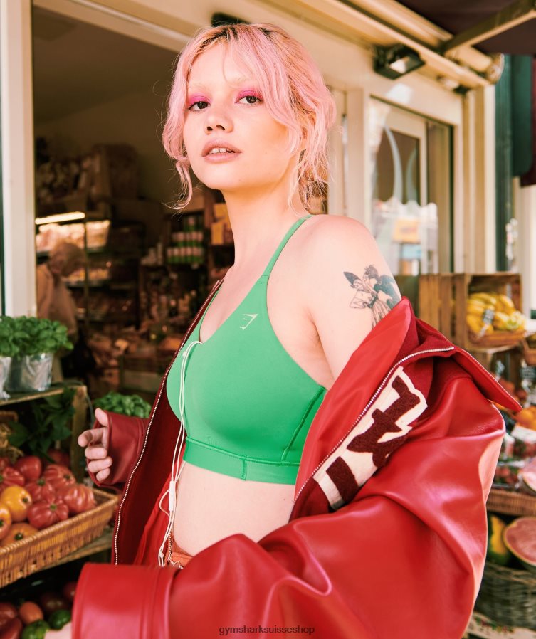 ch Gymshark femmes soutien-gorge de sport studio Pomme verte 02FP6T202 vêtements