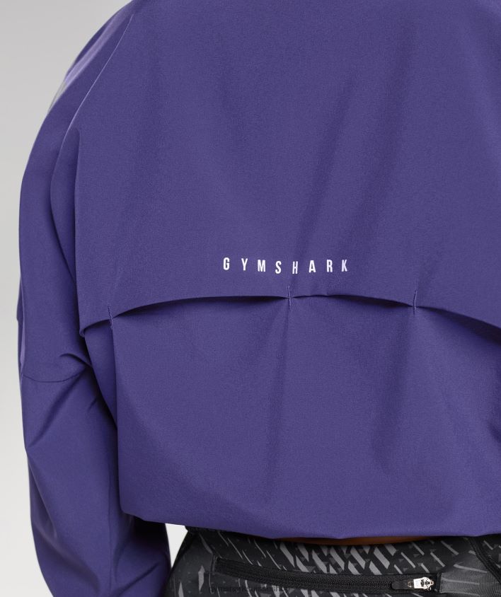 ch Gymshark femmes coupe-vent sportif violet de neptune 02FP6T350 vêtements