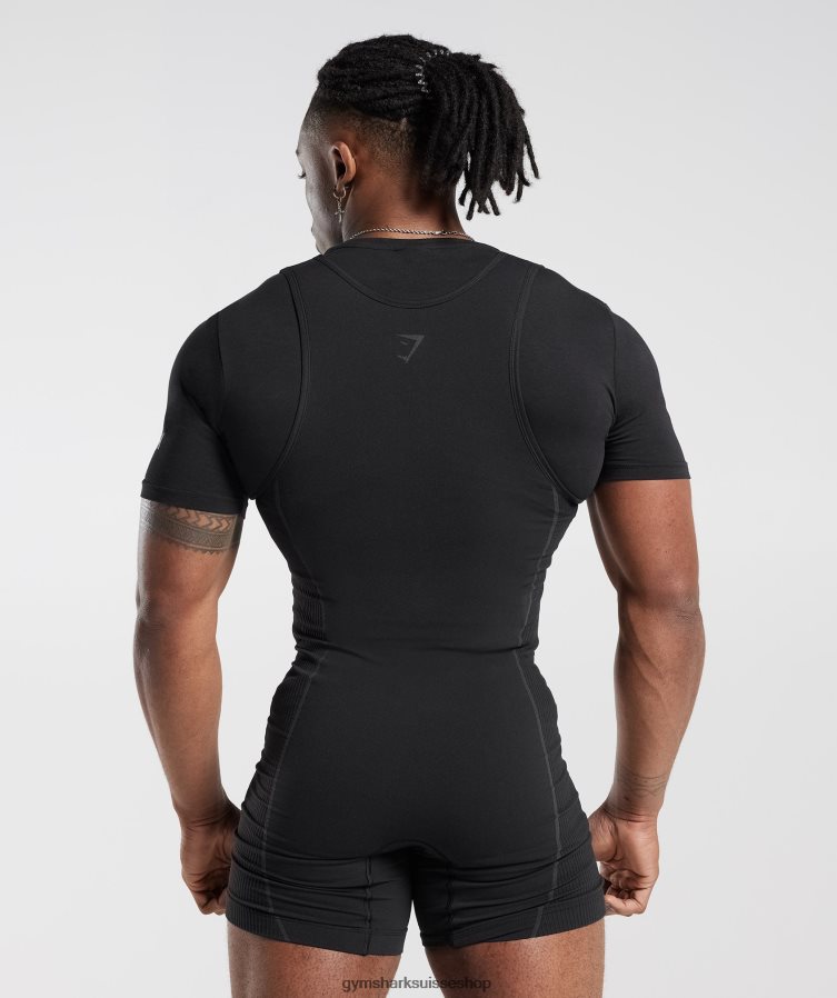 ch Gymshark femmes t-shirt débardeur noir 02FP6T497 vêtements