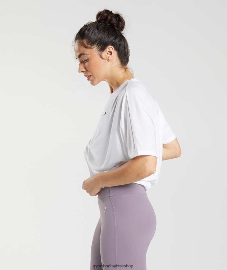 ch Gymshark femmes tee shirt ultra doux blanc 02FP6T437 vêtements