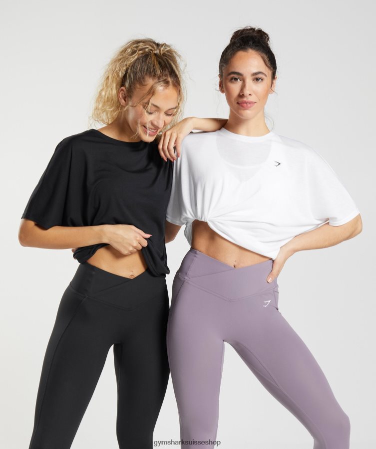 ch Gymshark femmes tee shirt ultra doux blanc 02FP6T437 vêtements