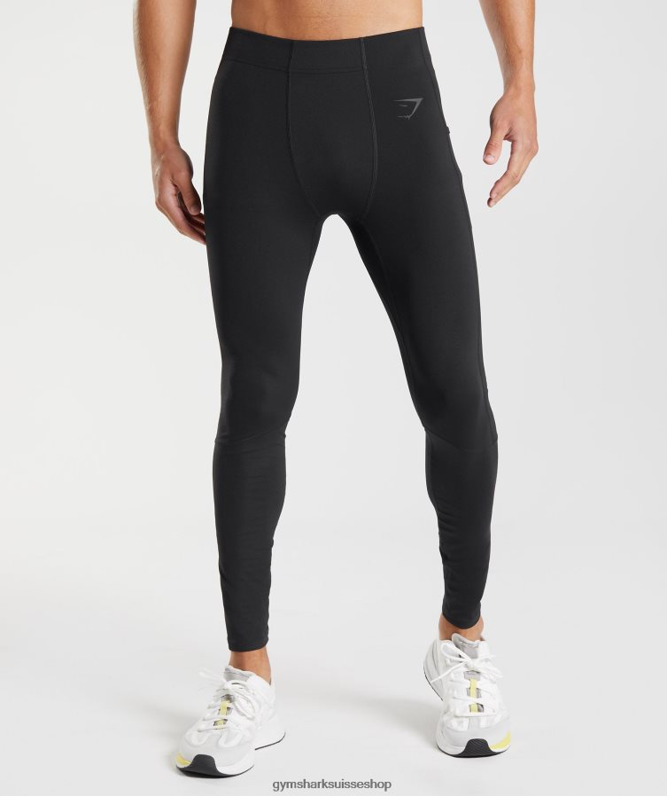 ch Gymshark Hommes leggings à couche de base control noir 02FP6T1029 vêtements