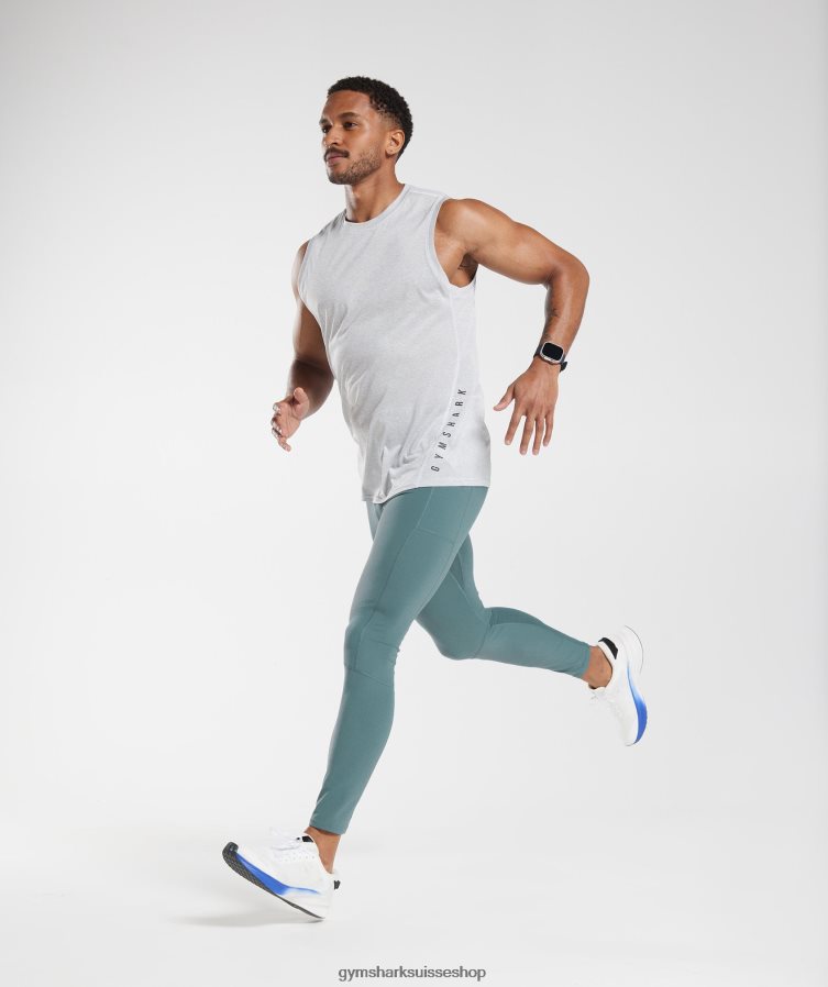 ch Gymshark Hommes leggings à couche de base control tonnerre bleu 02FP6T1033 vêtements