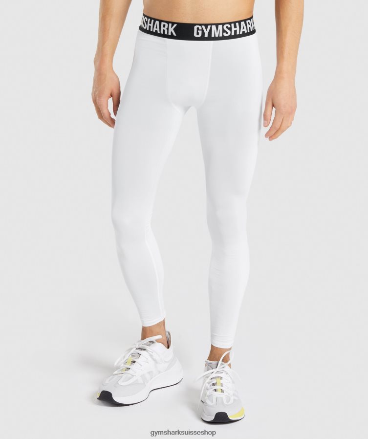 ch Gymshark Hommes leggings element blanc 02FP6T1035 vêtements