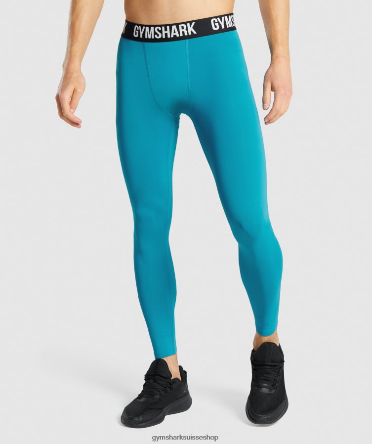 ch Gymshark Hommes leggings element bleu 02FP6T1043 vêtements