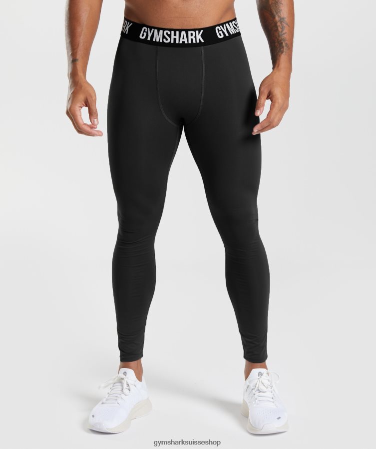 ch Gymshark Hommes leggings element noir 02FP6T1028 vêtements