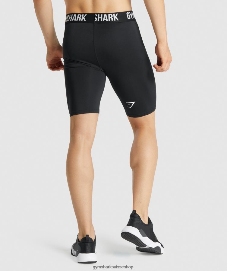 ch Gymshark Hommes short à couche de base element noir 02FP6T1027 vêtements