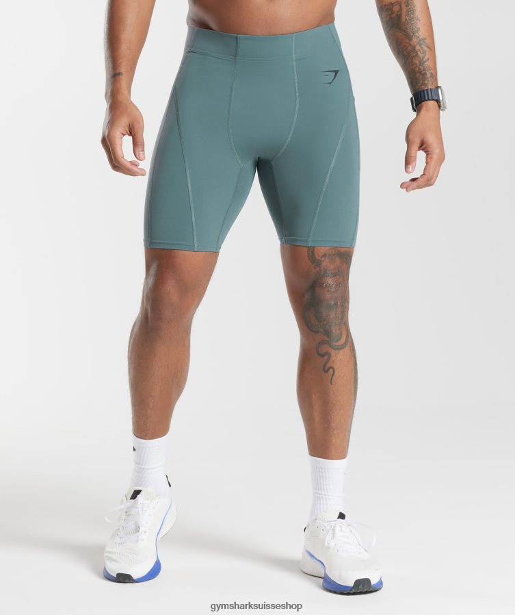 ch Gymshark Hommes short sous-vêtement control tonnerre bleu 02FP6T1031 vêtements
