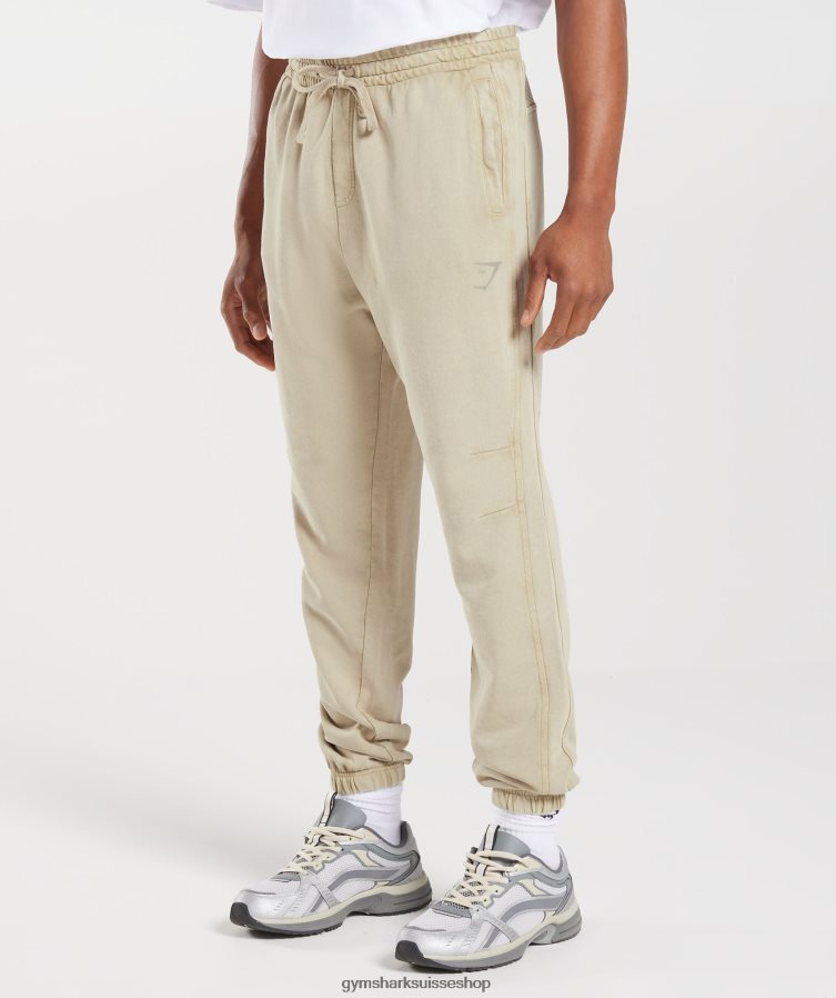 ch Gymshark Hommes joggeurs collégiaux gris caillou/lavage à l\'acide 02FP6T1057 vêtements