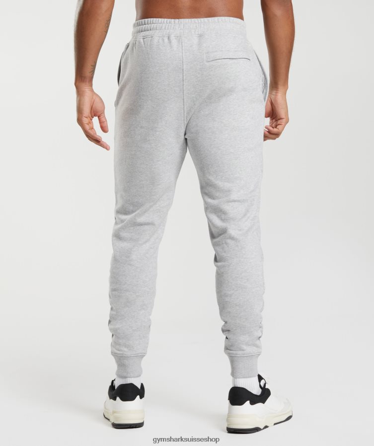ch Gymshark Hommes jogging à crête gris clair chiné 02FP6T1056 vêtements