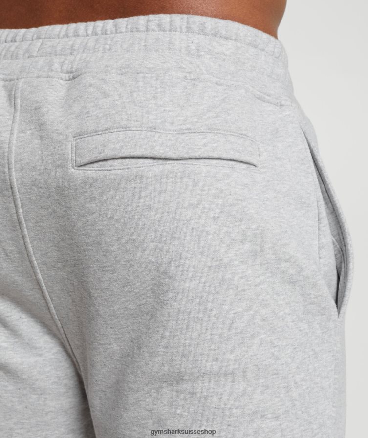 ch Gymshark Hommes jogging à crête gris clair chiné 02FP6T1056 vêtements