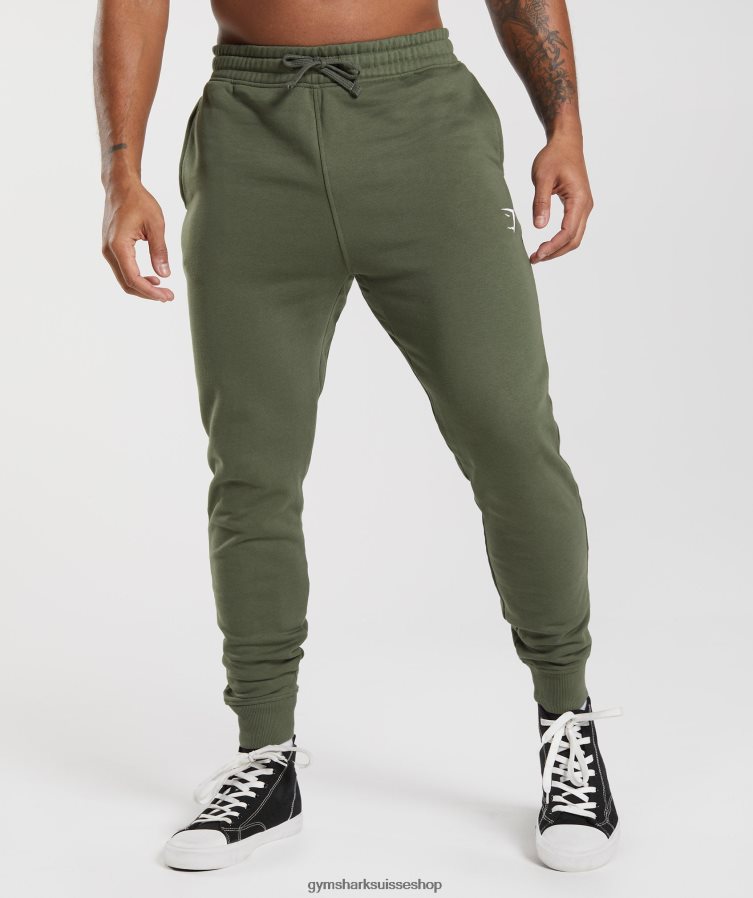 ch Gymshark Hommes jogging à crête noyau d'olive 02FP6T1060 vêtements