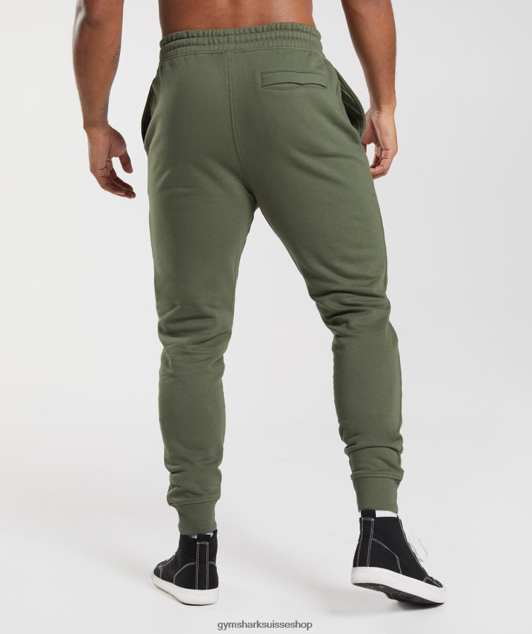 ch Gymshark Hommes jogging à crête noyau d\'olive 02FP6T1060 vêtements