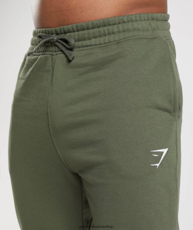 ch Gymshark Hommes jogging à crête noyau d\'olive 02FP6T1060 vêtements