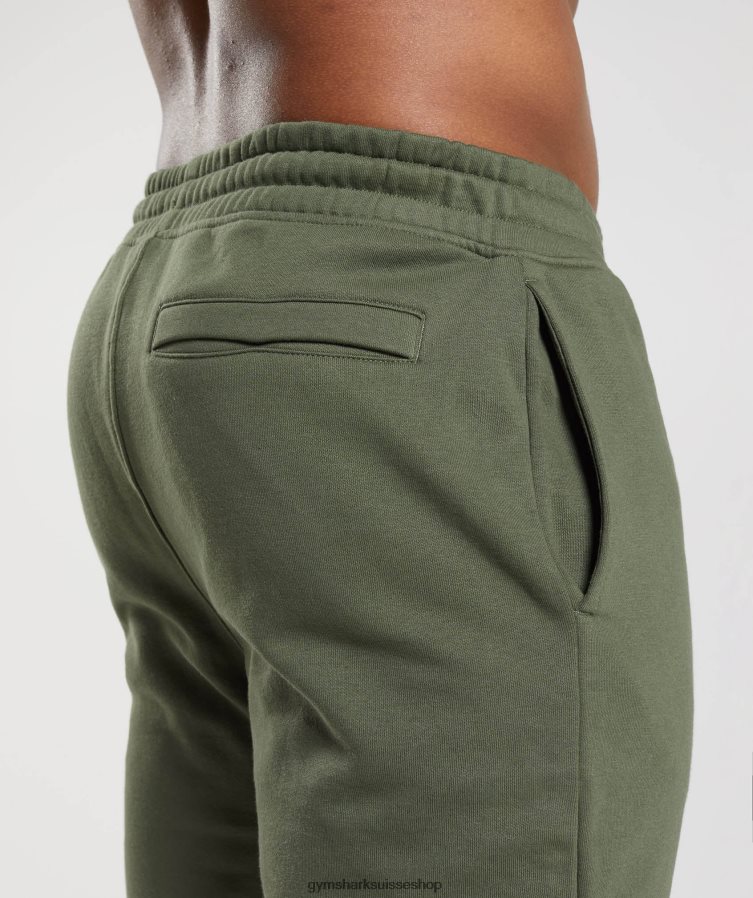 ch Gymshark Hommes jogging à crête noyau d\'olive 02FP6T1060 vêtements