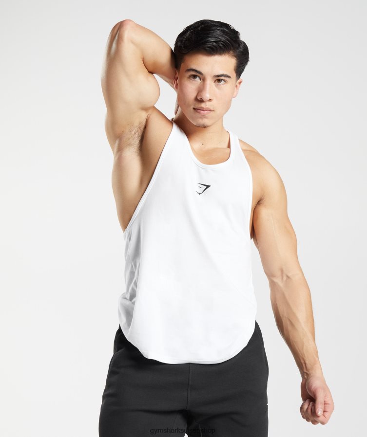 ch Gymshark Hommes corde critique blanc 02FP6T997 vêtements
