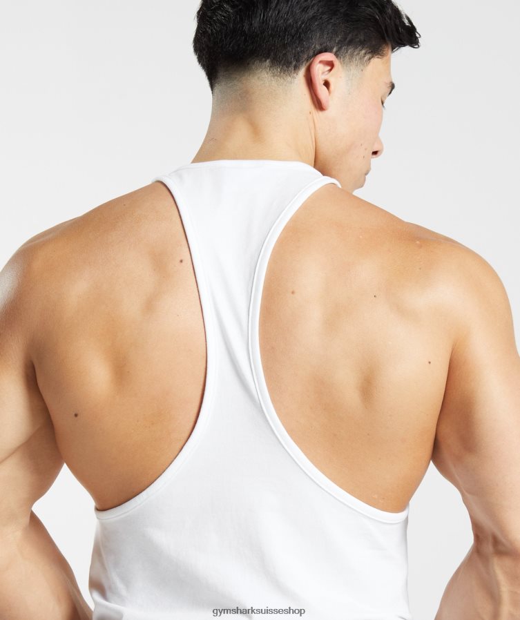 ch Gymshark Hommes corde critique blanc 02FP6T997 vêtements