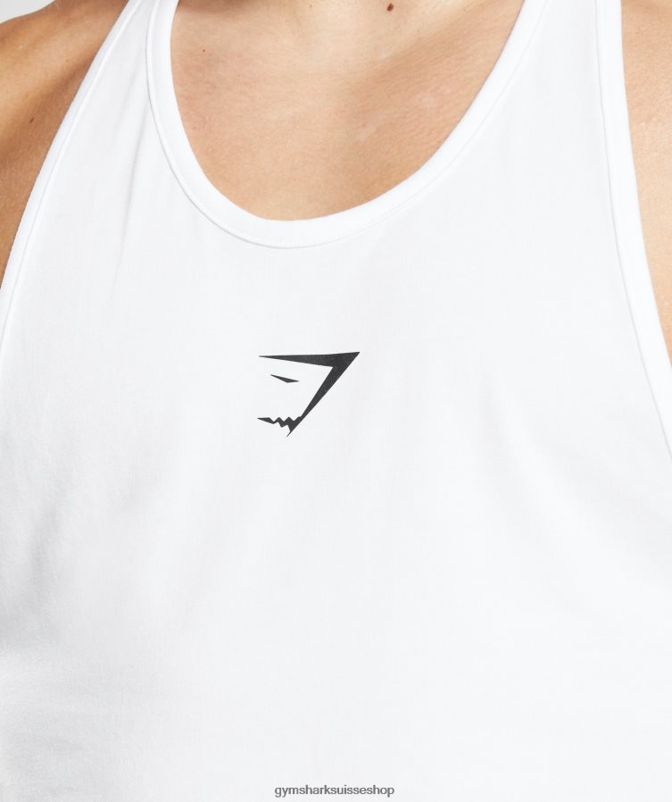 ch Gymshark Hommes corde critique blanc 02FP6T997 vêtements