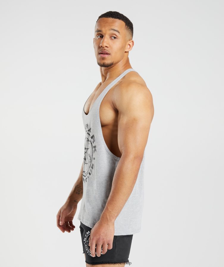 ch Gymshark Hommes limon hérité noyau gris clair chiné 02FP6T999 vêtements