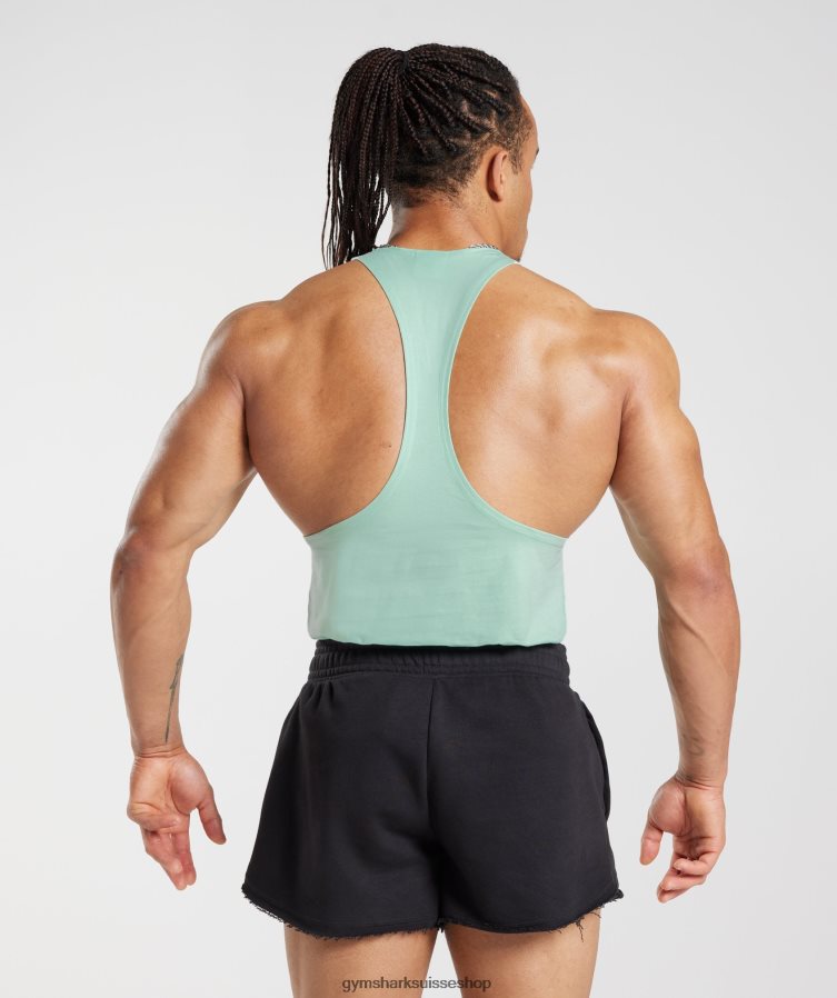 ch Gymshark Hommes limon hérité vert aqua 02FP6T1011 vêtements