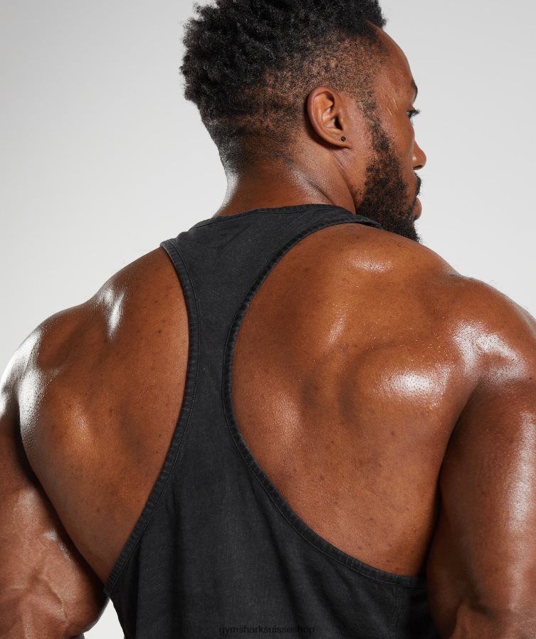 ch Gymshark Hommes limon lavé sous pression noir 02FP6T977 vêtements