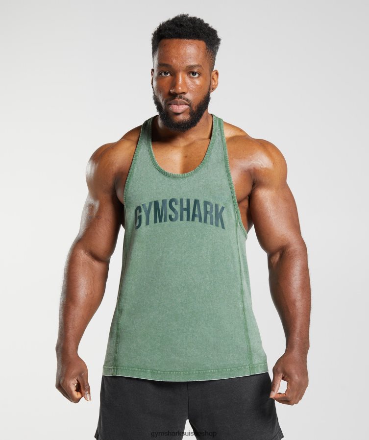 ch Gymshark Hommes limon lavé sous pression vert iguane 02FP6T1001 vêtements