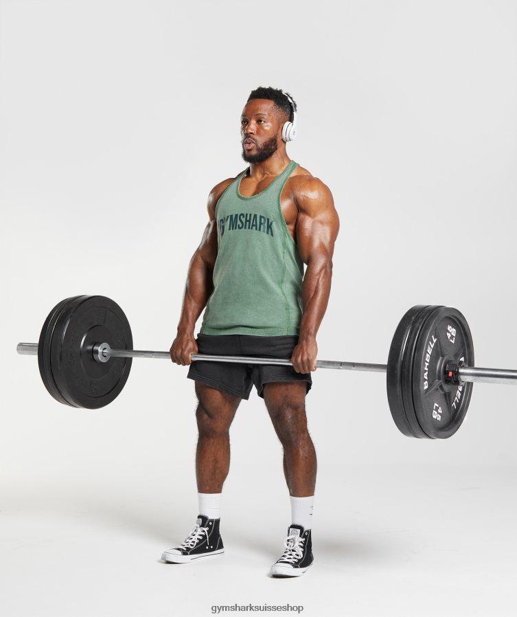 ch Gymshark Hommes limon lavé sous pression vert iguane 02FP6T1001 vêtements