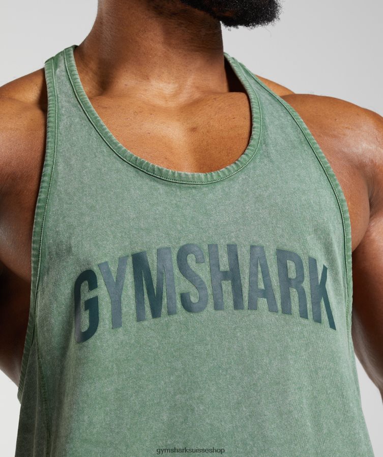 ch Gymshark Hommes limon lavé sous pression vert iguane 02FP6T1001 vêtements