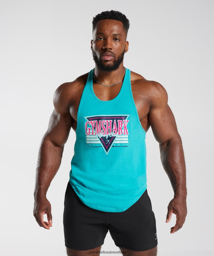 ch Gymshark Hommes limon rétroonde bleu égéen 02FP6T990 vêtements