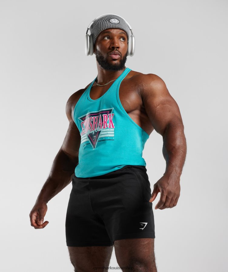 ch Gymshark Hommes limon rétroonde bleu égéen 02FP6T990 vêtements