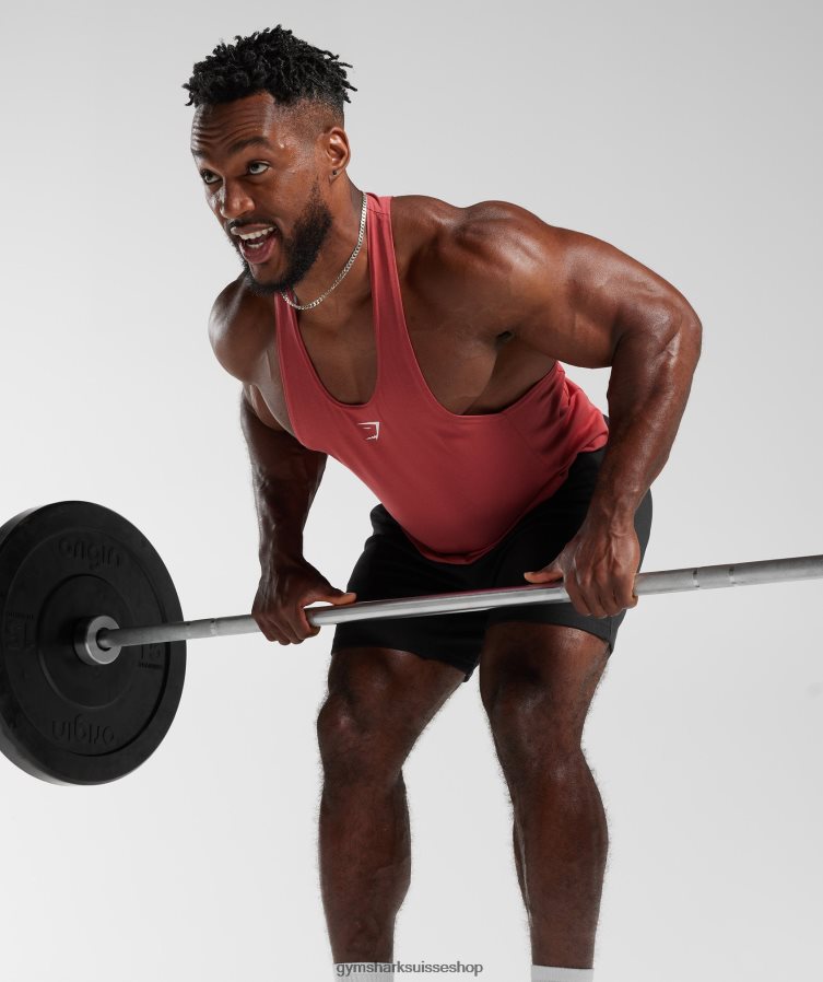 ch Gymshark Hommes réagir le limon rouge séché au soleil 02FP6T1026 vêtements