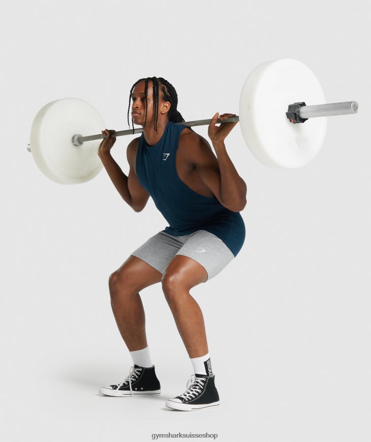 ch Gymshark Hommes réservoir à bras tombant critique 2.0 marine 02FP6T922 vêtements