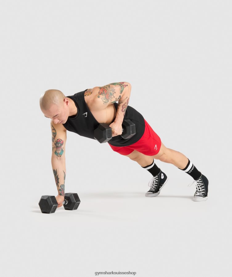 ch Gymshark Hommes réservoir à bras tombant critique noir 02FP6T946 vêtements