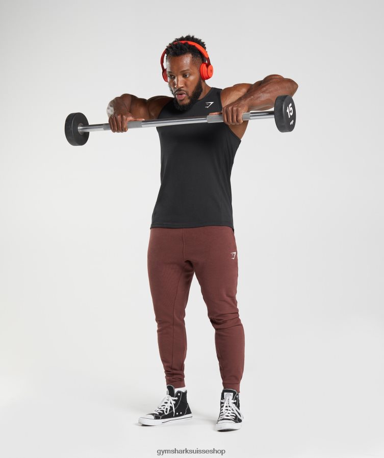 ch Gymshark Hommes réservoir de réaction noir 02FP6T881 vêtements