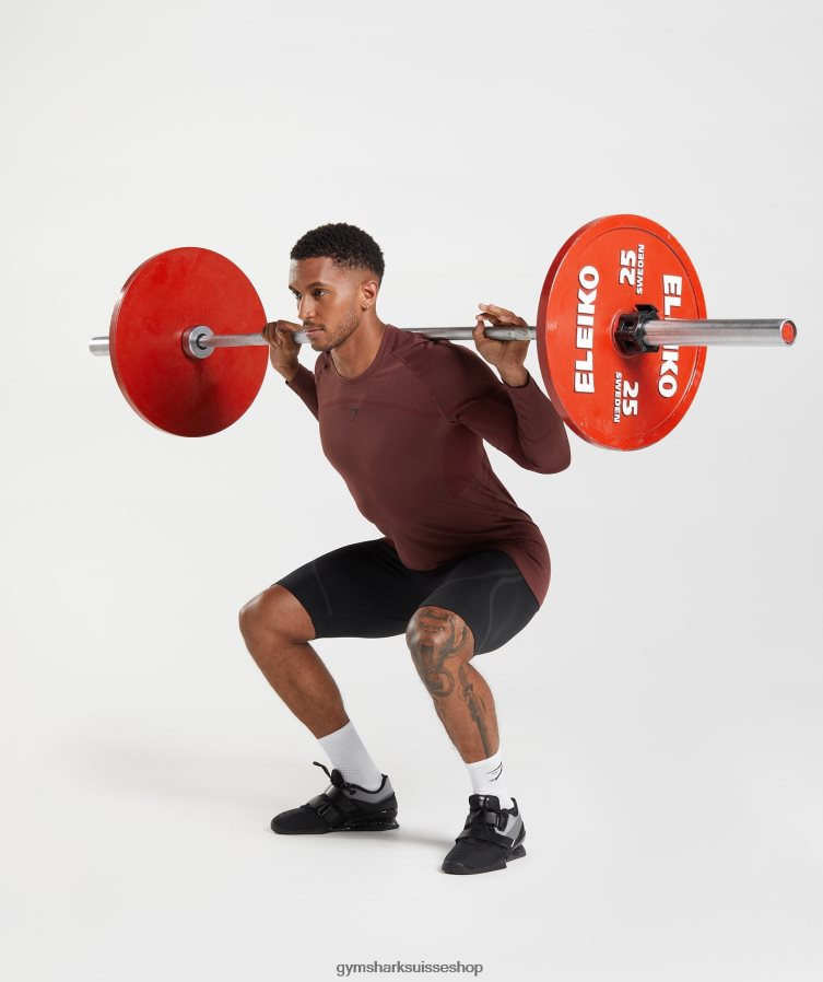 ch Gymshark Hommes 315 1/2 short sans couture noir/gris anthracite 02FP6T538 vêtements