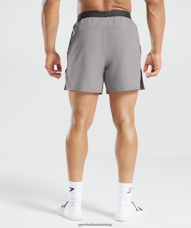 ch Gymshark Hommes 315 short tissé gris marbre 02FP6T544 vêtements