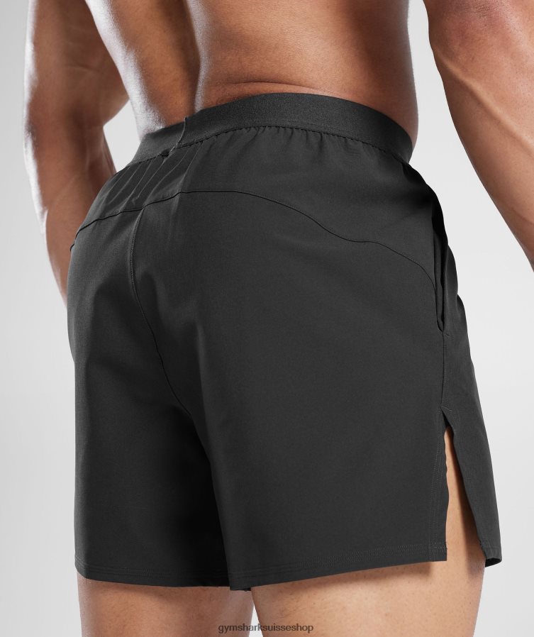 ch Gymshark Hommes 315 short tissé noir 02FP6T547 vêtements