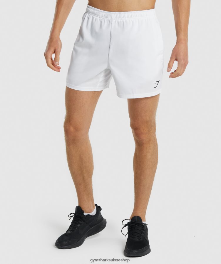 ch Gymshark Hommes arrivée short 5" blanc 02FP6T553 vêtements