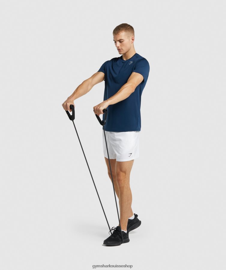 ch Gymshark Hommes arrivée short 5\" blanc 02FP6T553 vêtements