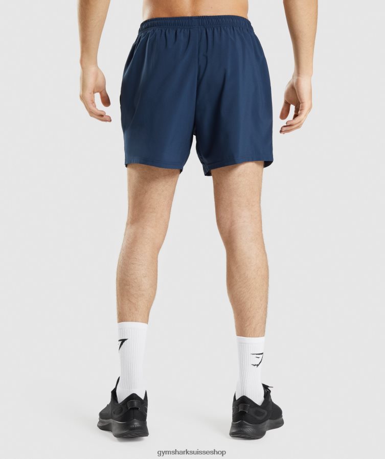 ch Gymshark Hommes arrivée short 5\" marine 02FP6T556 vêtements