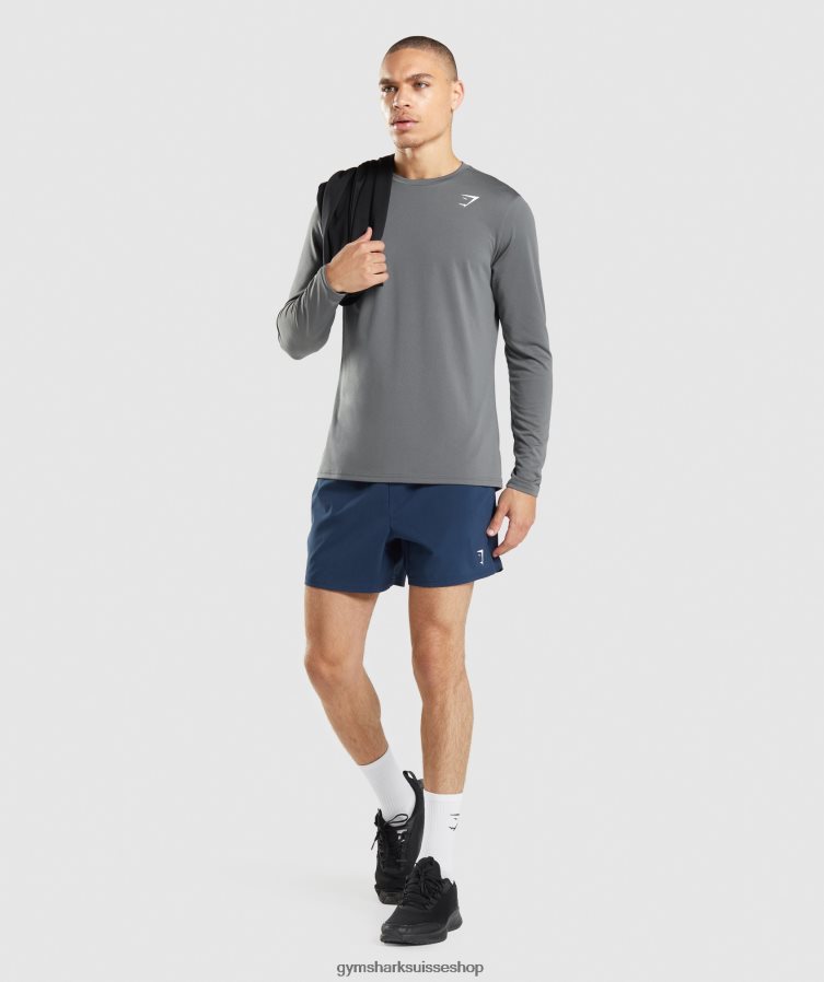 ch Gymshark Hommes arrivée short 5\" marine 02FP6T556 vêtements