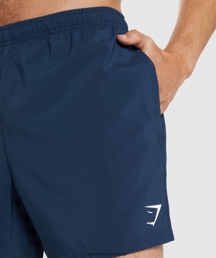 ch Gymshark Hommes arrivée short 5\" marine 02FP6T556 vêtements
