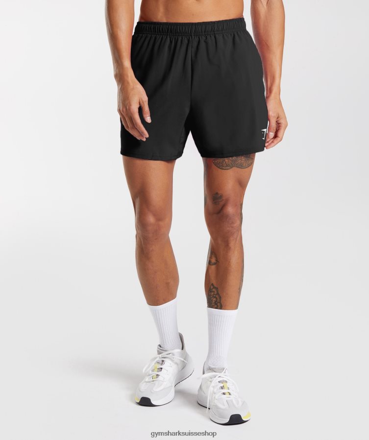 ch Gymshark Hommes arrivée short 5" noir 02FP6T509 vêtements